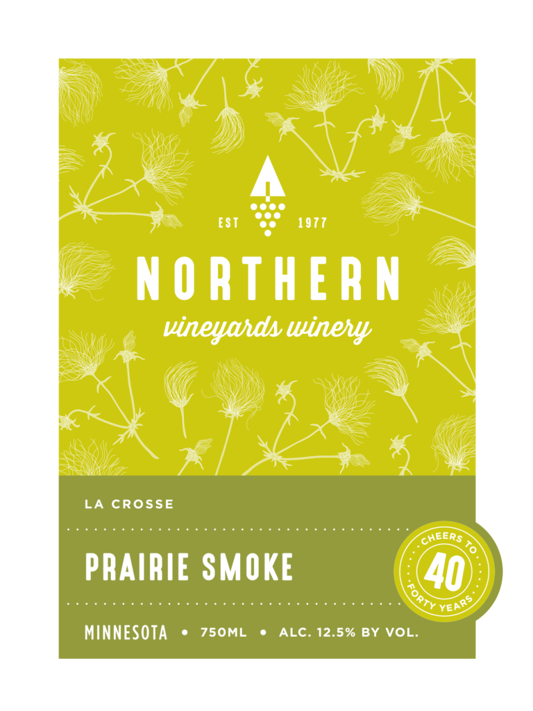 This is the Northern Vineyards Prairie Smoke Wine Label