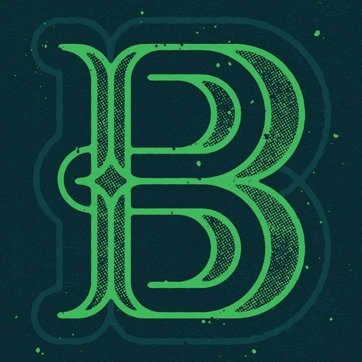 Graphic Design Typography of the Letter B