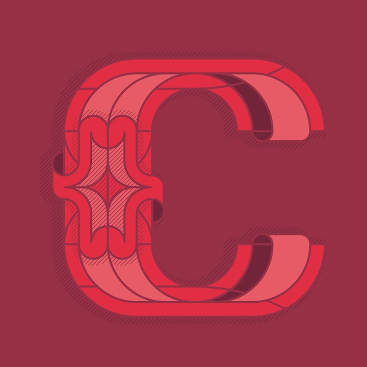 Graphic Design Typography of the Letter C