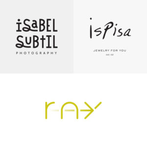 Isabel Subtil Photography, ispisa, and Ray Apartments Logos
