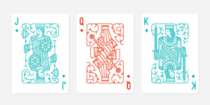 IMAGEHAUS Playing Card Jack, Queen, and King Design